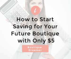 how to start saving for an online boutique