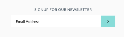 email opt-in signup for our newsletter