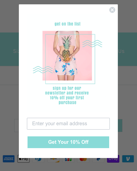 email opt-in pop up