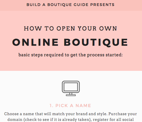 how to open your online boutique