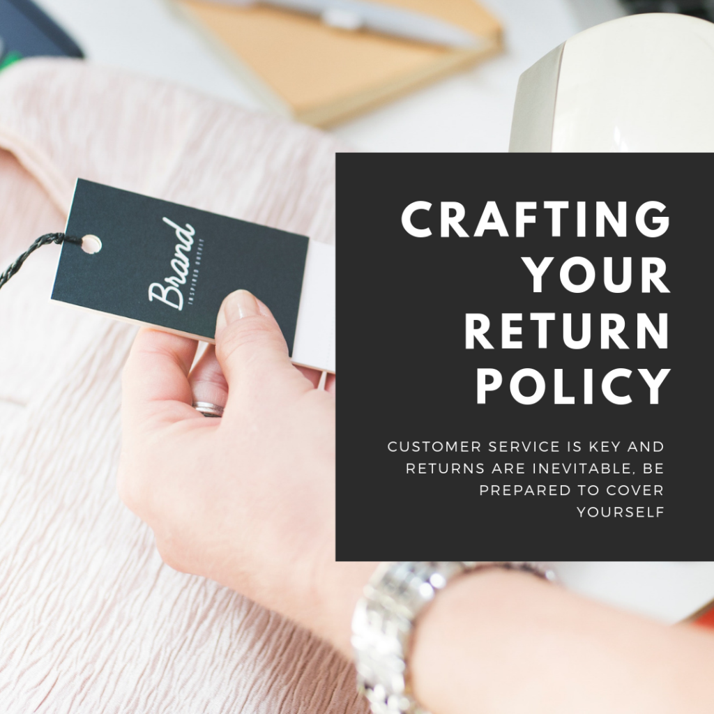 crafting your return policy, price tag